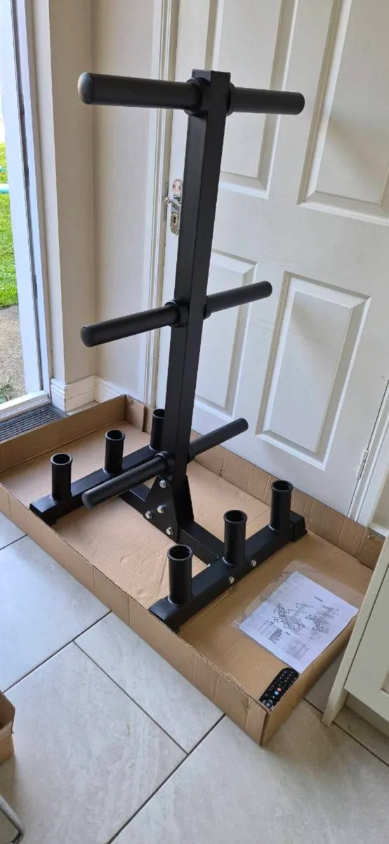 Brand new olympic plate and bar storage rack - Image 2