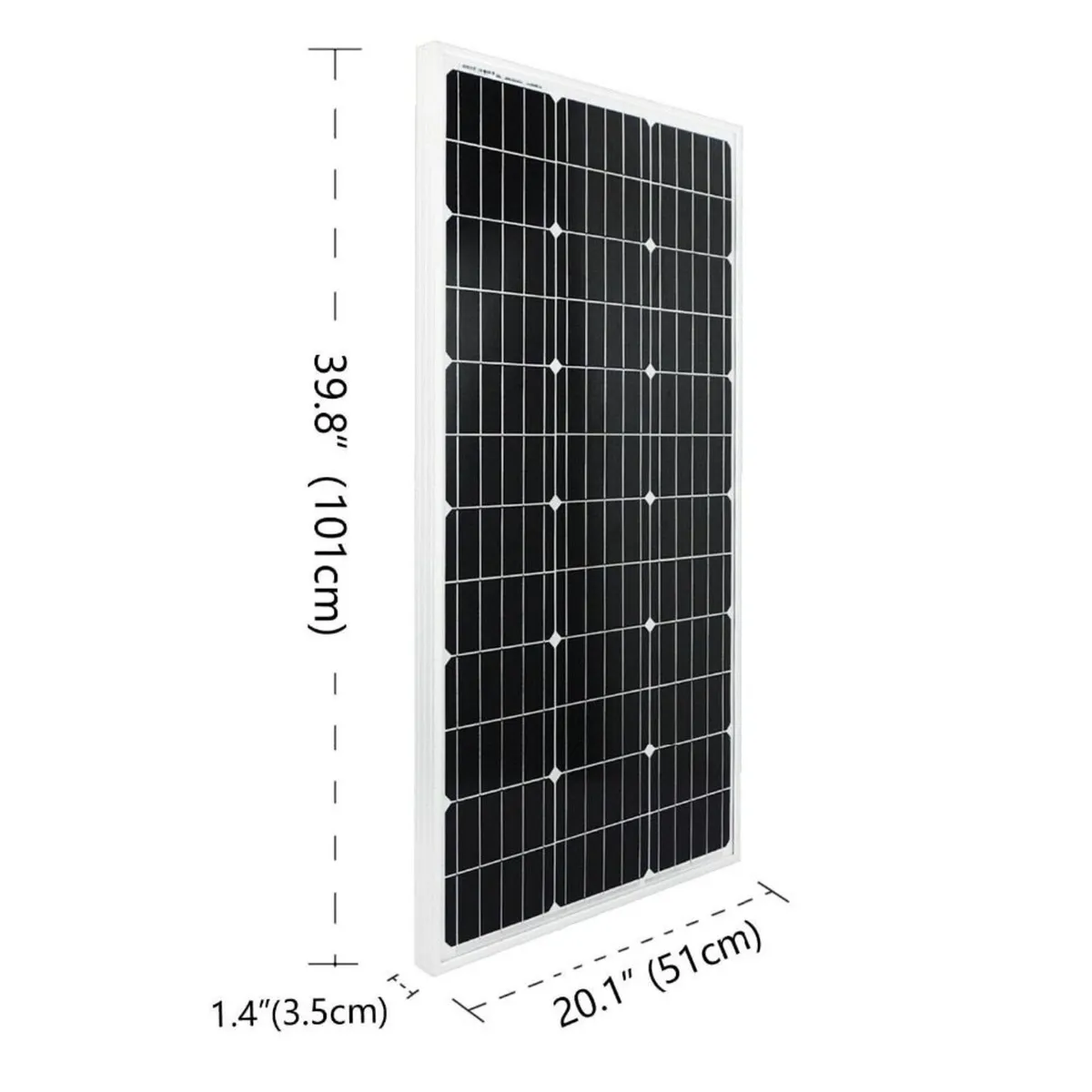12V 100W solar panel kit for shed lighting - Image 4
