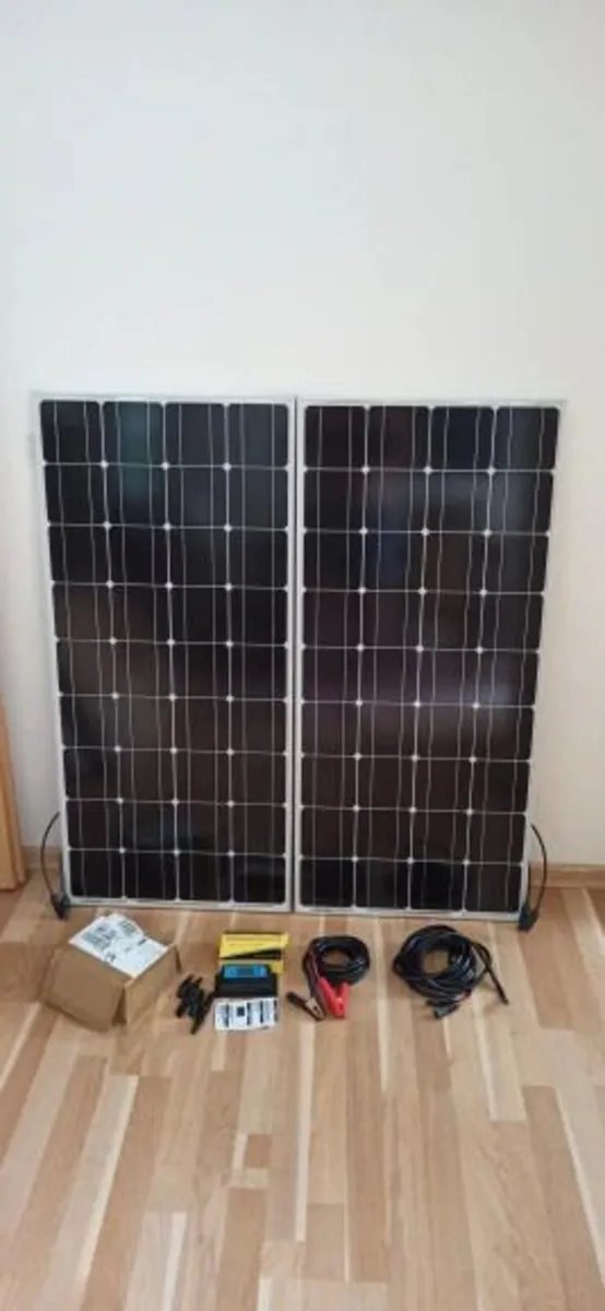 200W 18V Solar Panel kit for camper van or boat - Image 1