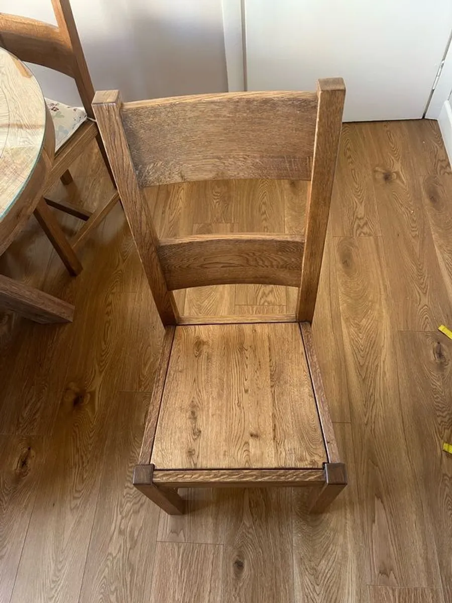 Oak Table and Chairs - Image 3