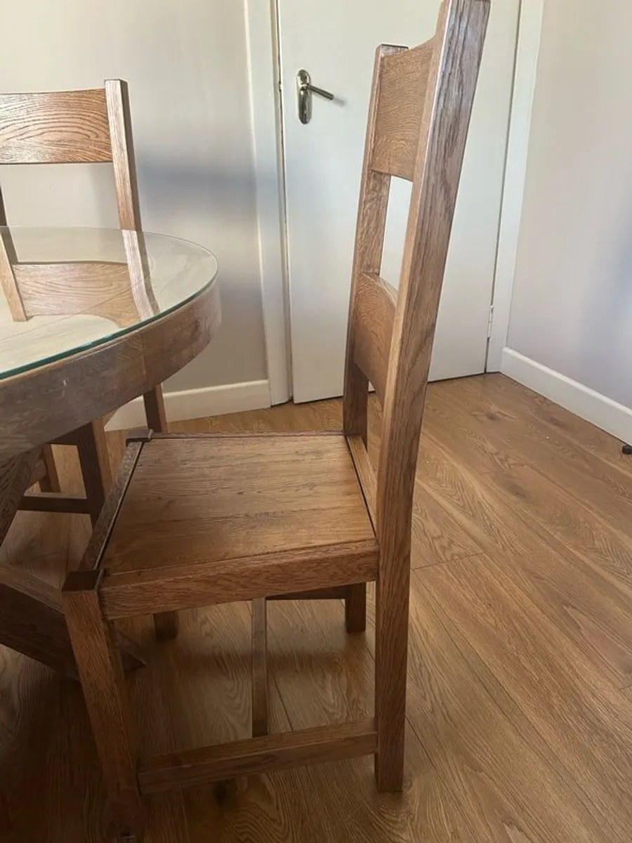Oak Table and Chairs - Image 4