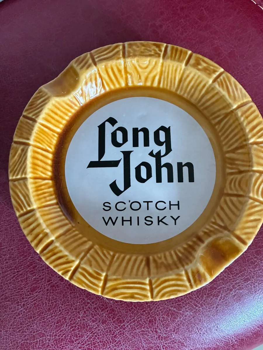 Vintage Long John Ceramic Ashtray - Image 1