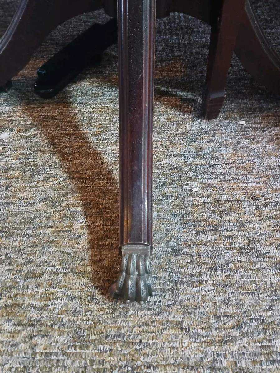Mahogany table + 6 chairs - Image 4