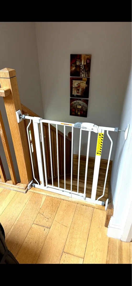 x2 Regalo Easystep Stair Gates with extension - Image 1