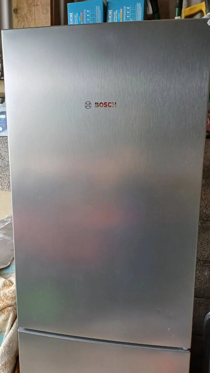 Stainless Steel Bosch Fridge Freezer - Image 1
