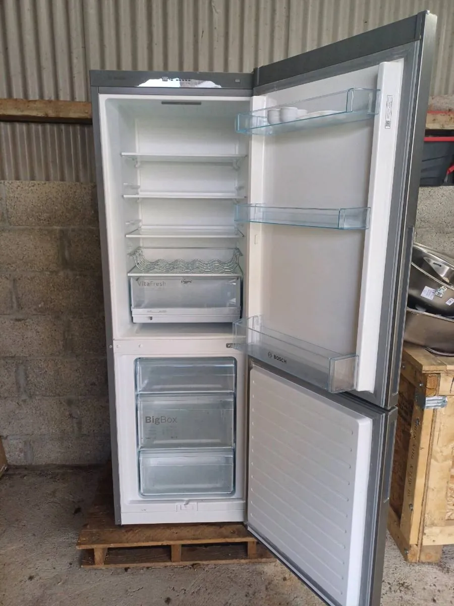 Stainless Steel Bosch Fridge Freezer - Image 4
