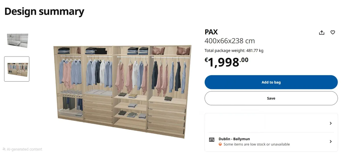 Ikea Pax Wardrobe - Image 2