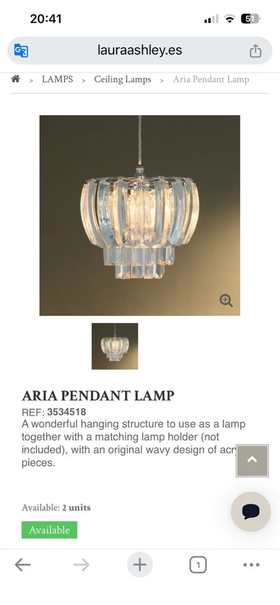 Laura Ashley Lamp shade - Image 2