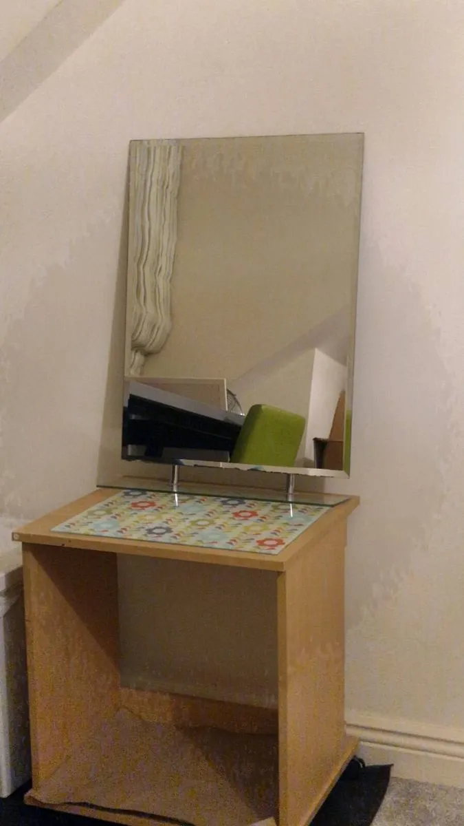 Bathroom or wall mirror with shelf - Image 1