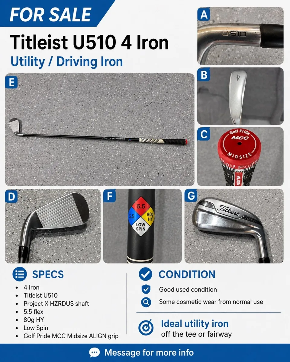 Titleist U510 4 Iron - Image 1