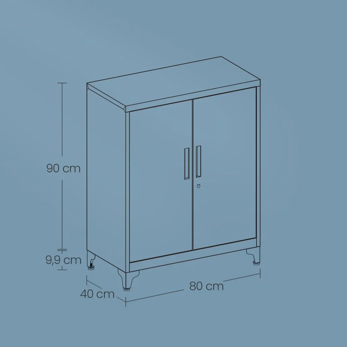 New Home Office Metal Filing Cabinet-FREE Delivery - Image 3