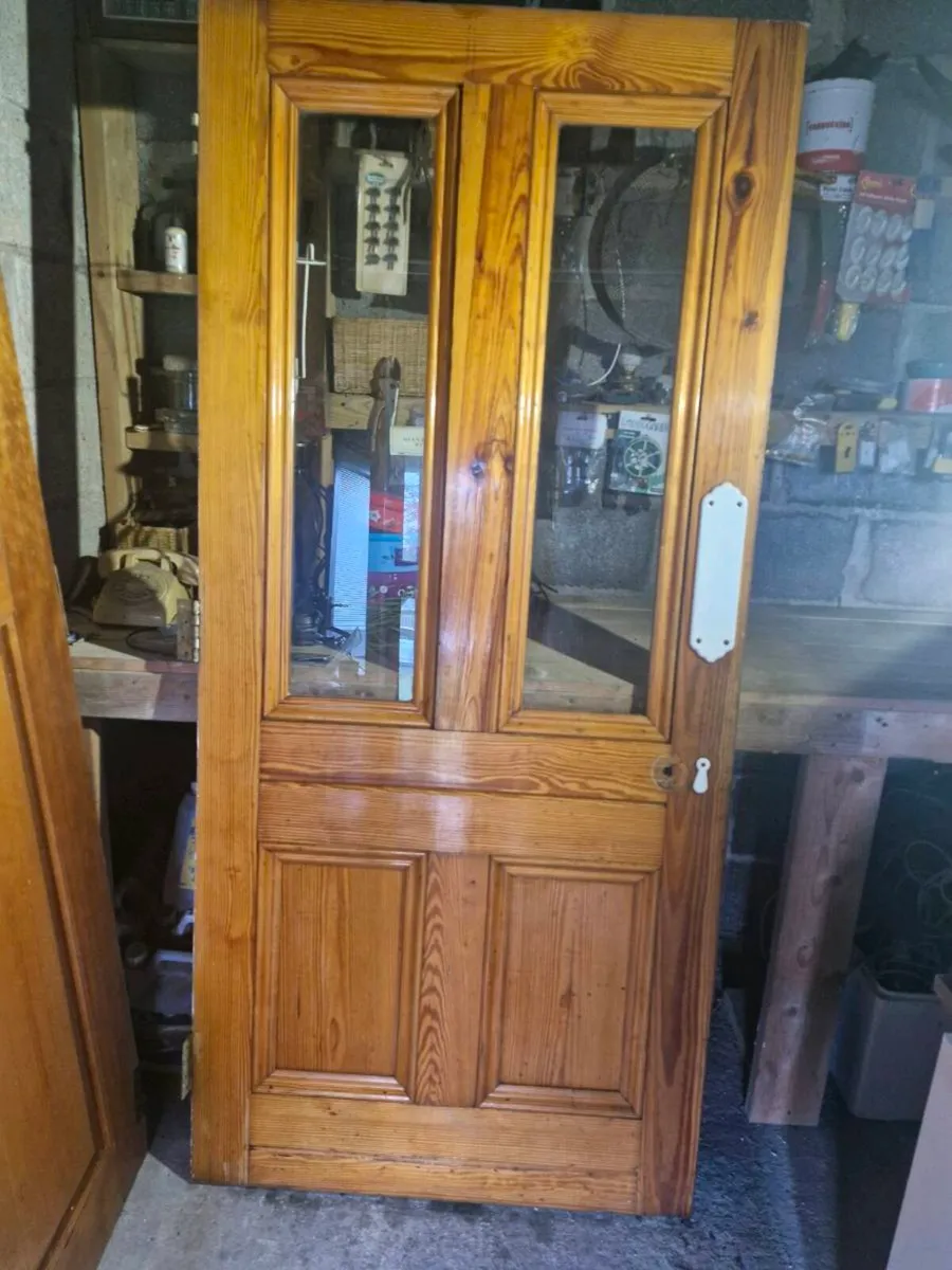 Vintage pitch pine Doors - Image 2