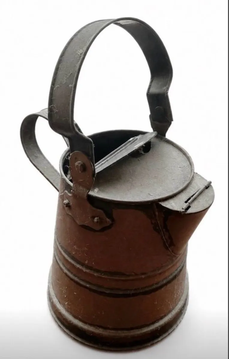 Antique copper churn