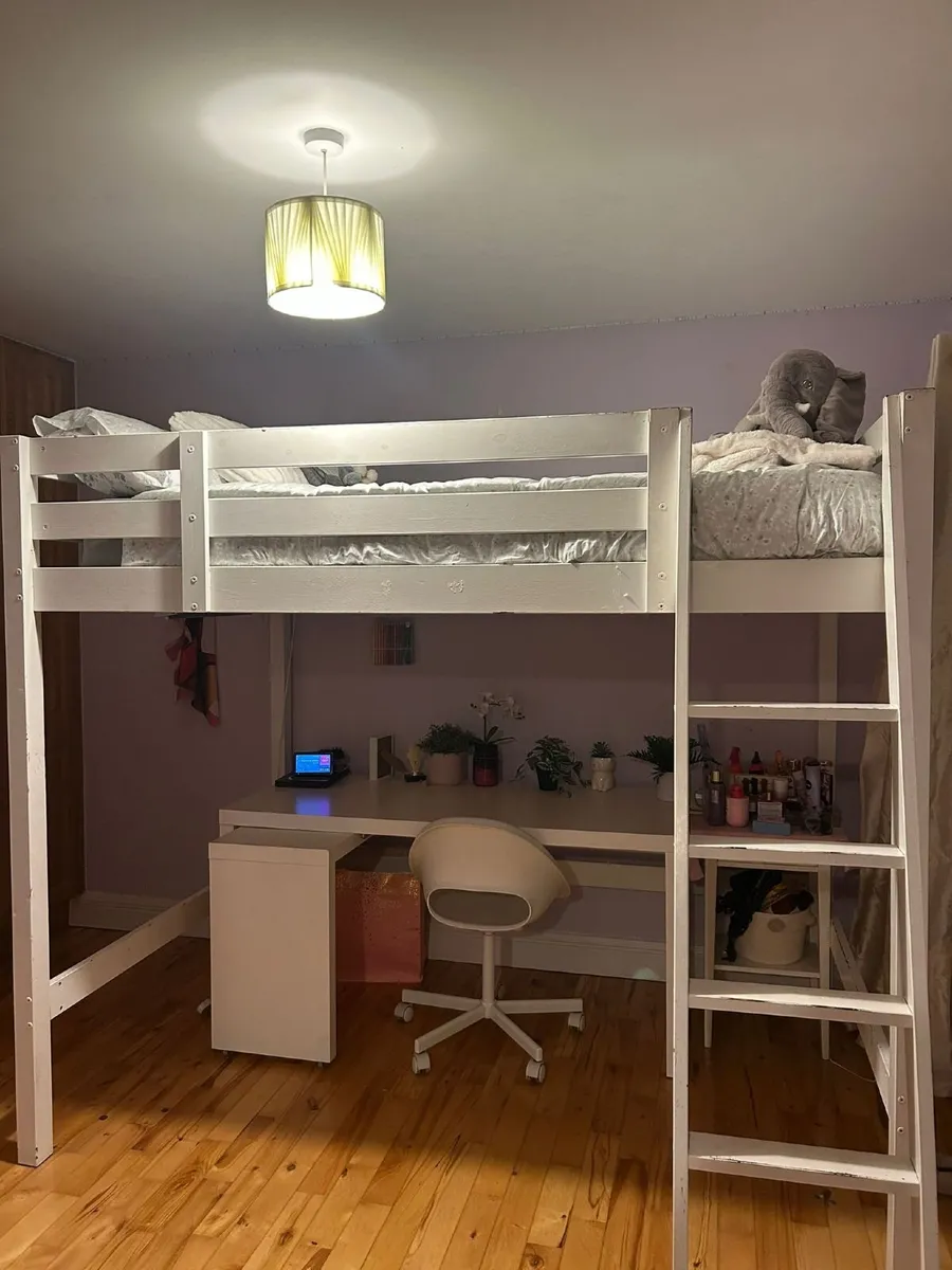 White Loft bed - Image 1