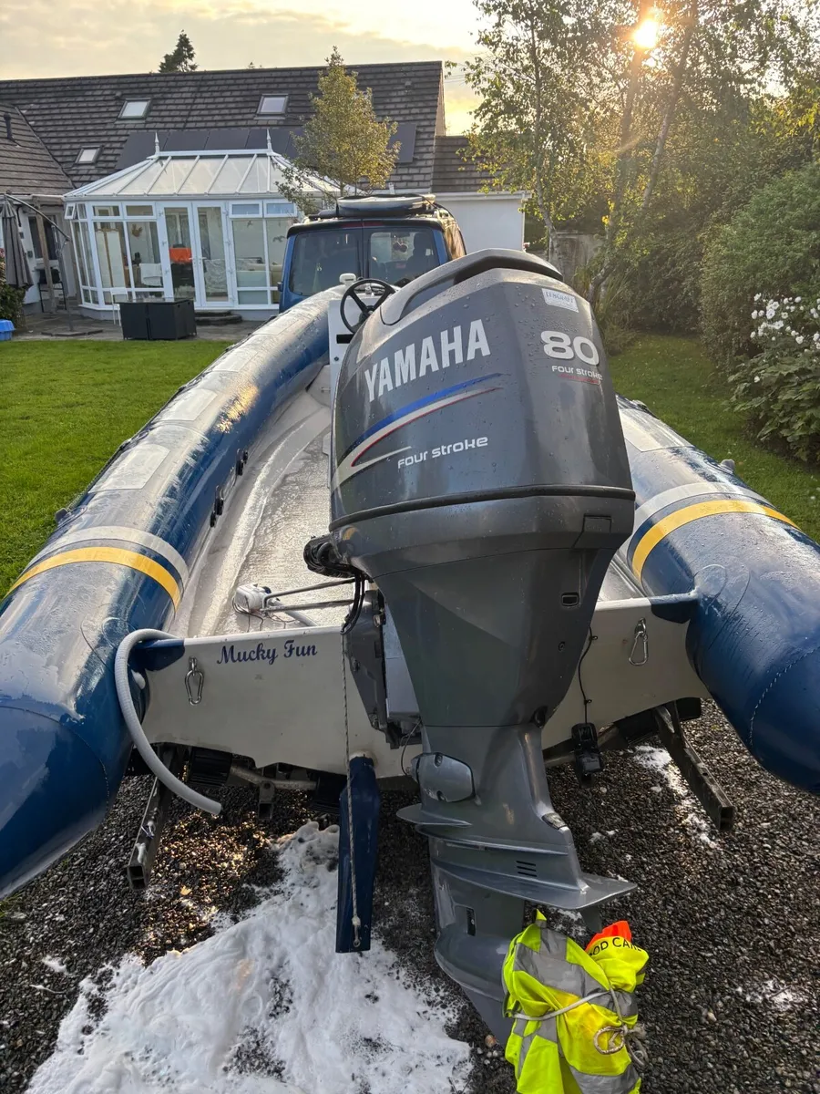 Lencraft 5.5m Rib Boat Yamaha 80hp 4st - Image 3