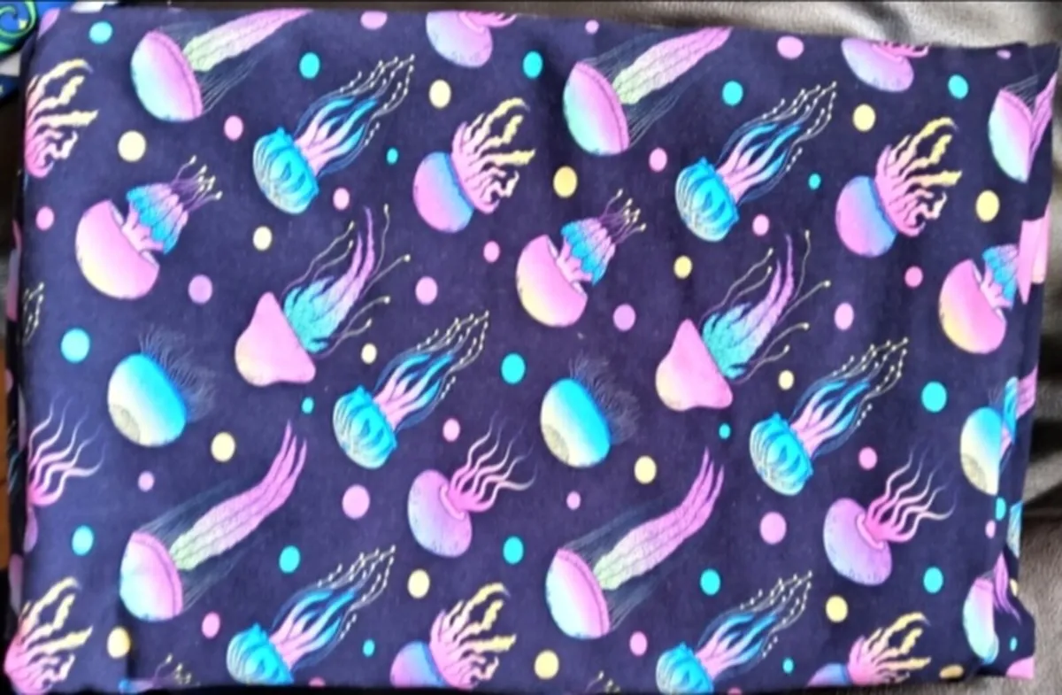 Four Pieces of Stretchy Colourful Fabric - Image 4