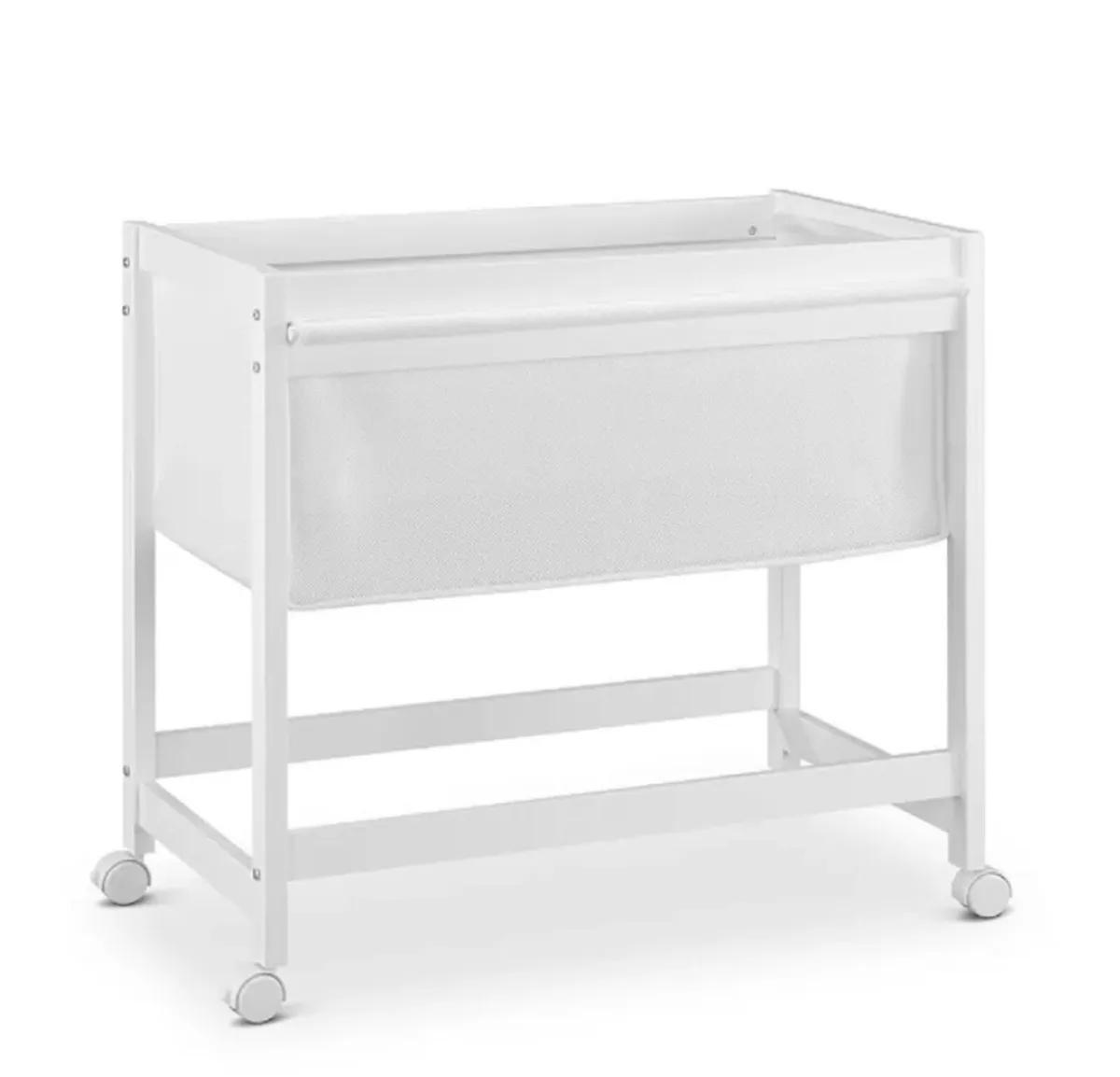 Baby wooden bassinet with wheels - Image 3