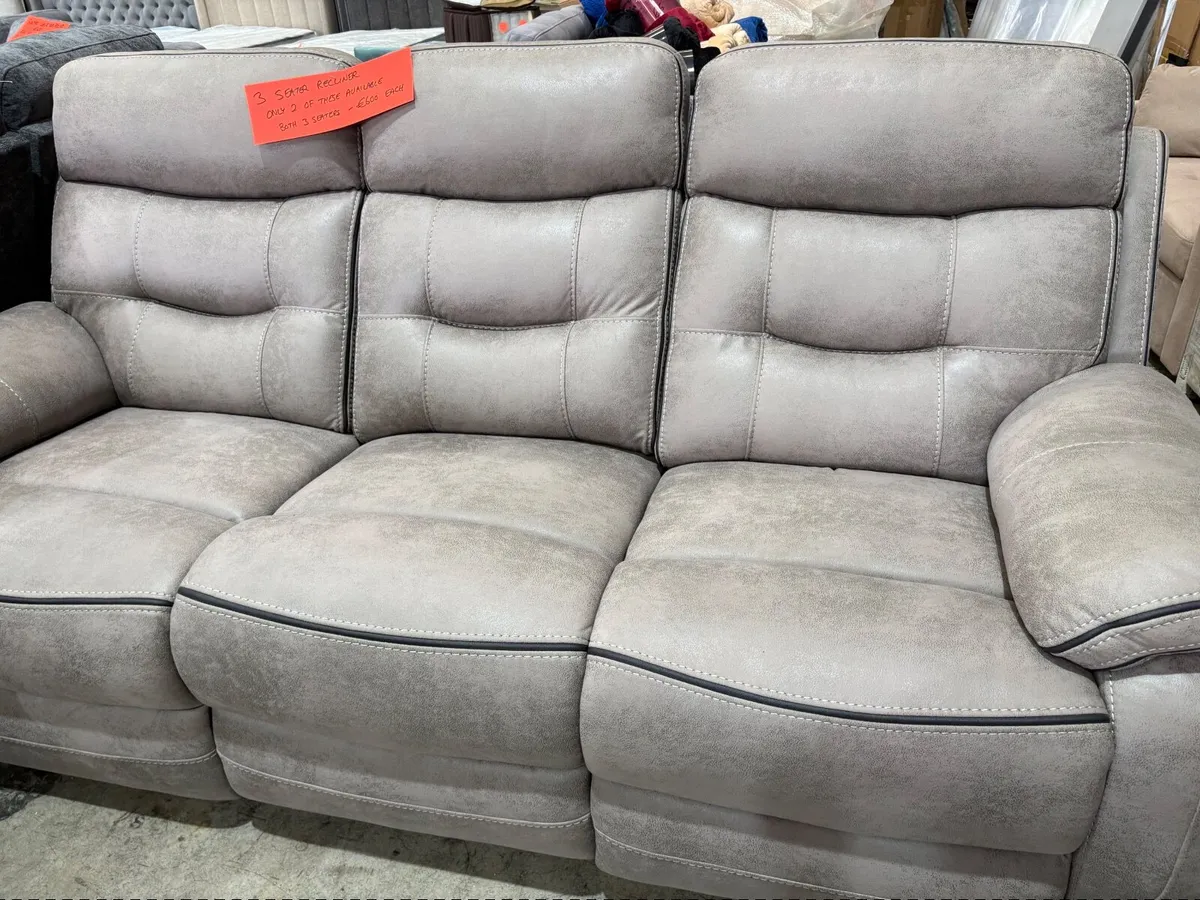 3 seater recliners - Image 4