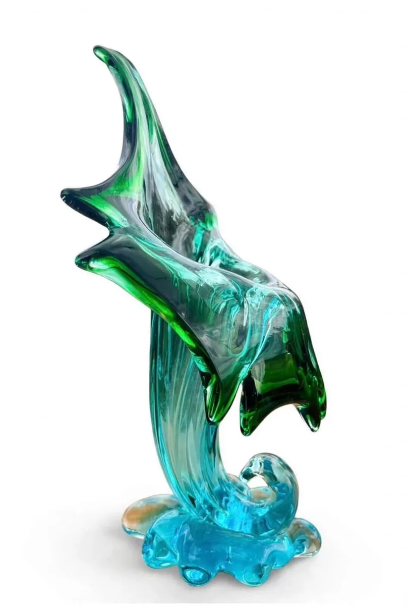 Vintage hand blown art vase - Image 4