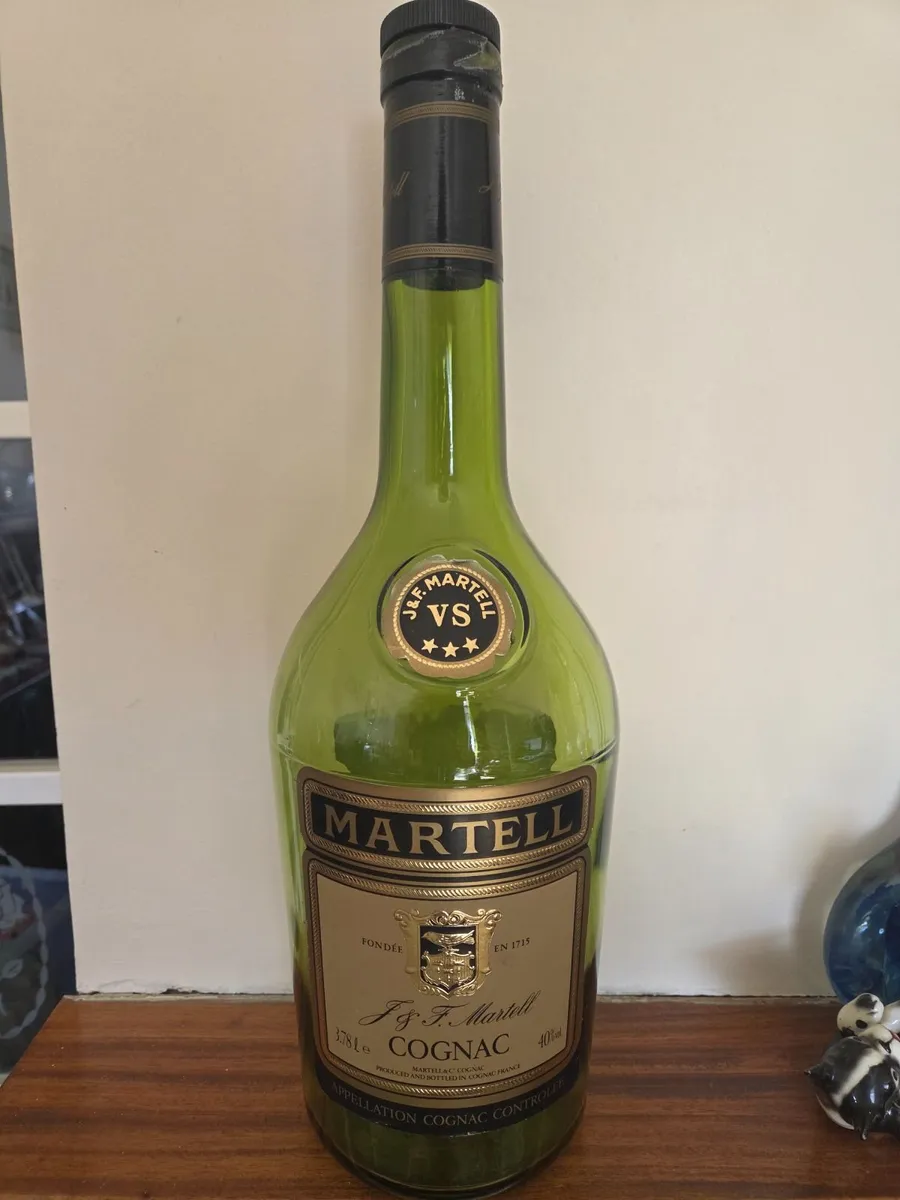 Large vintage Martell Cognac display bottle