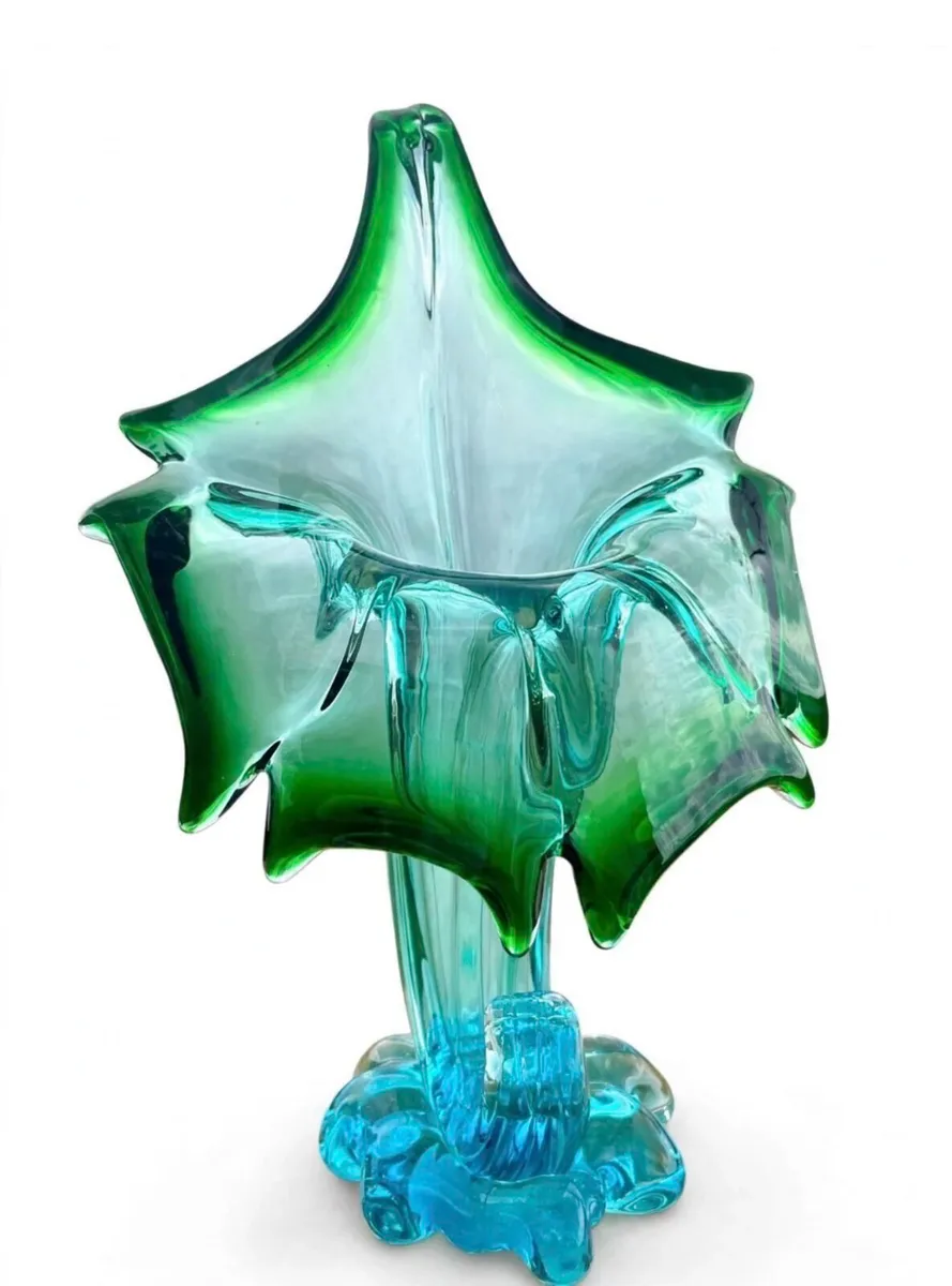 Vintage hand blown art vase - Image 1