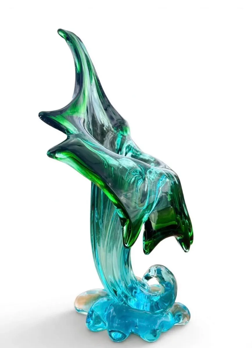 Vintage hand blown art vase - Image 2