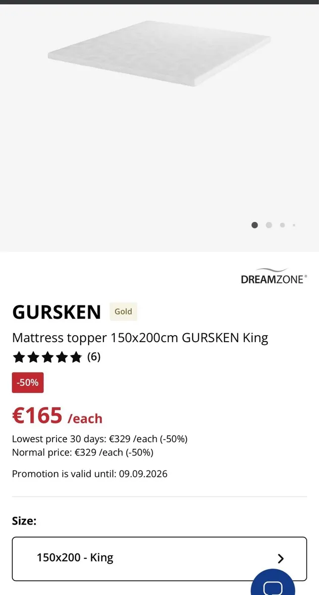 Mattress topper - Image 1