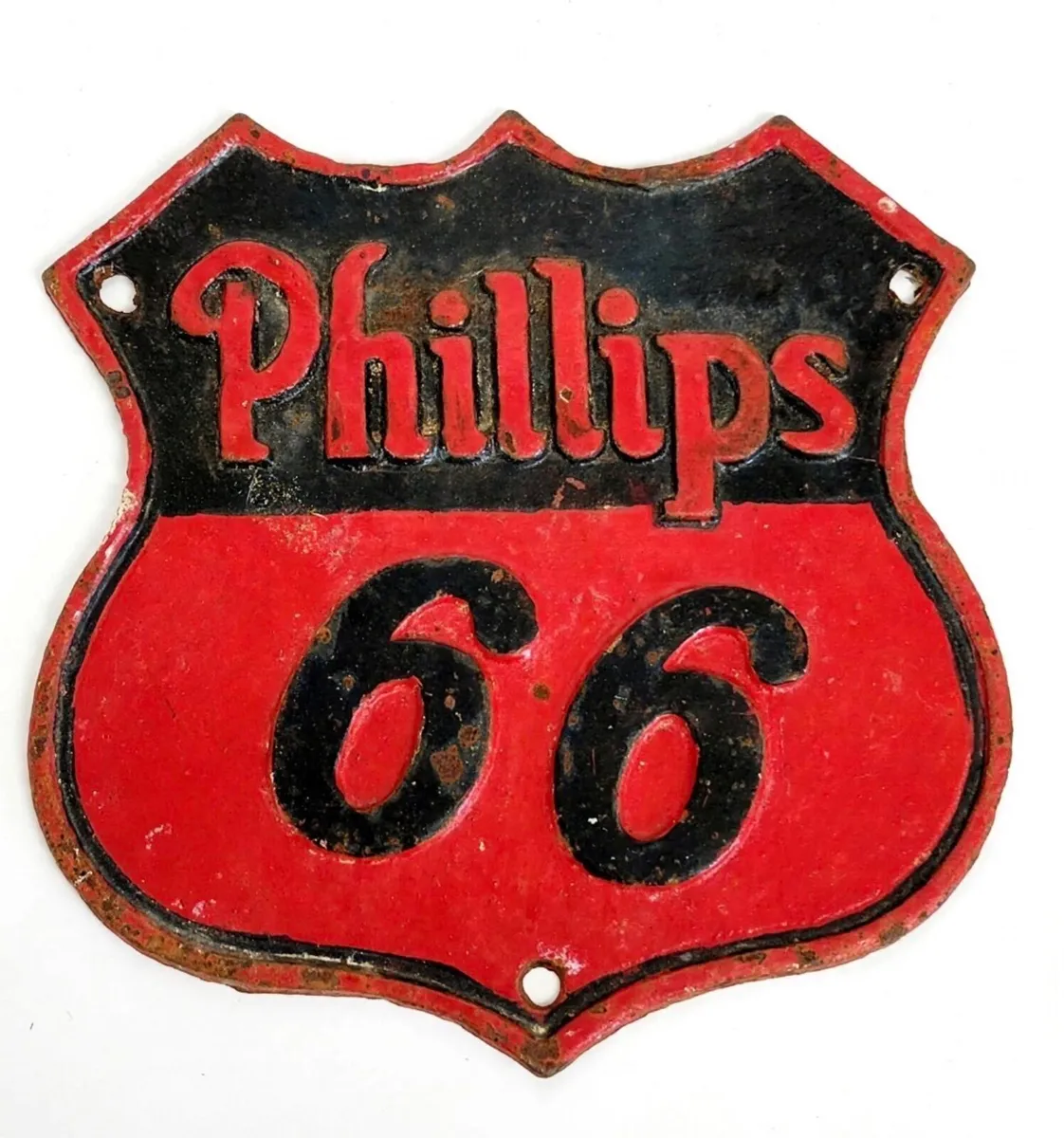 Vintage cast iron sign