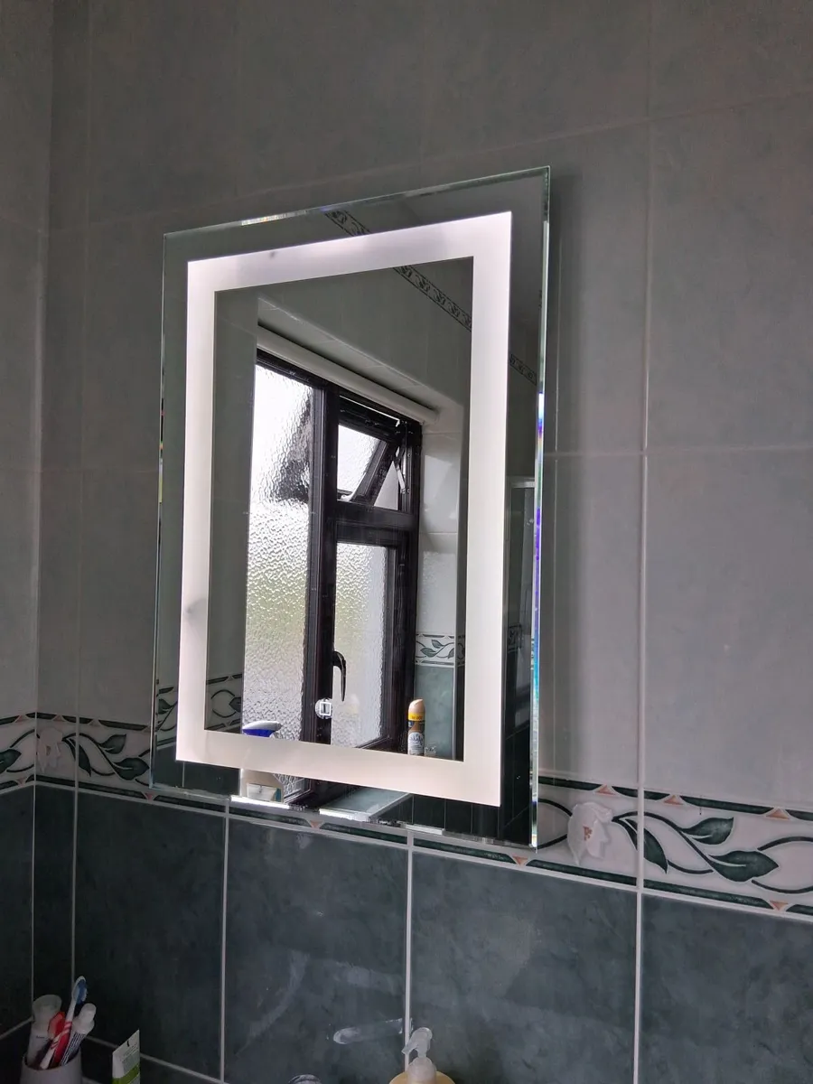 Bathroom mirror gone