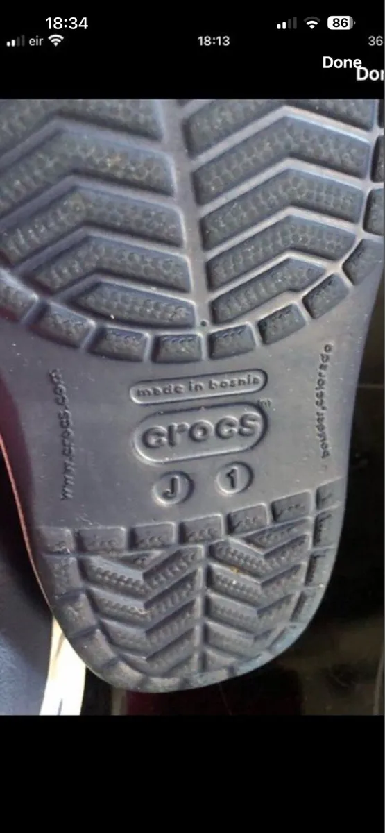 Boys crocs size 1 €20 - Image 3