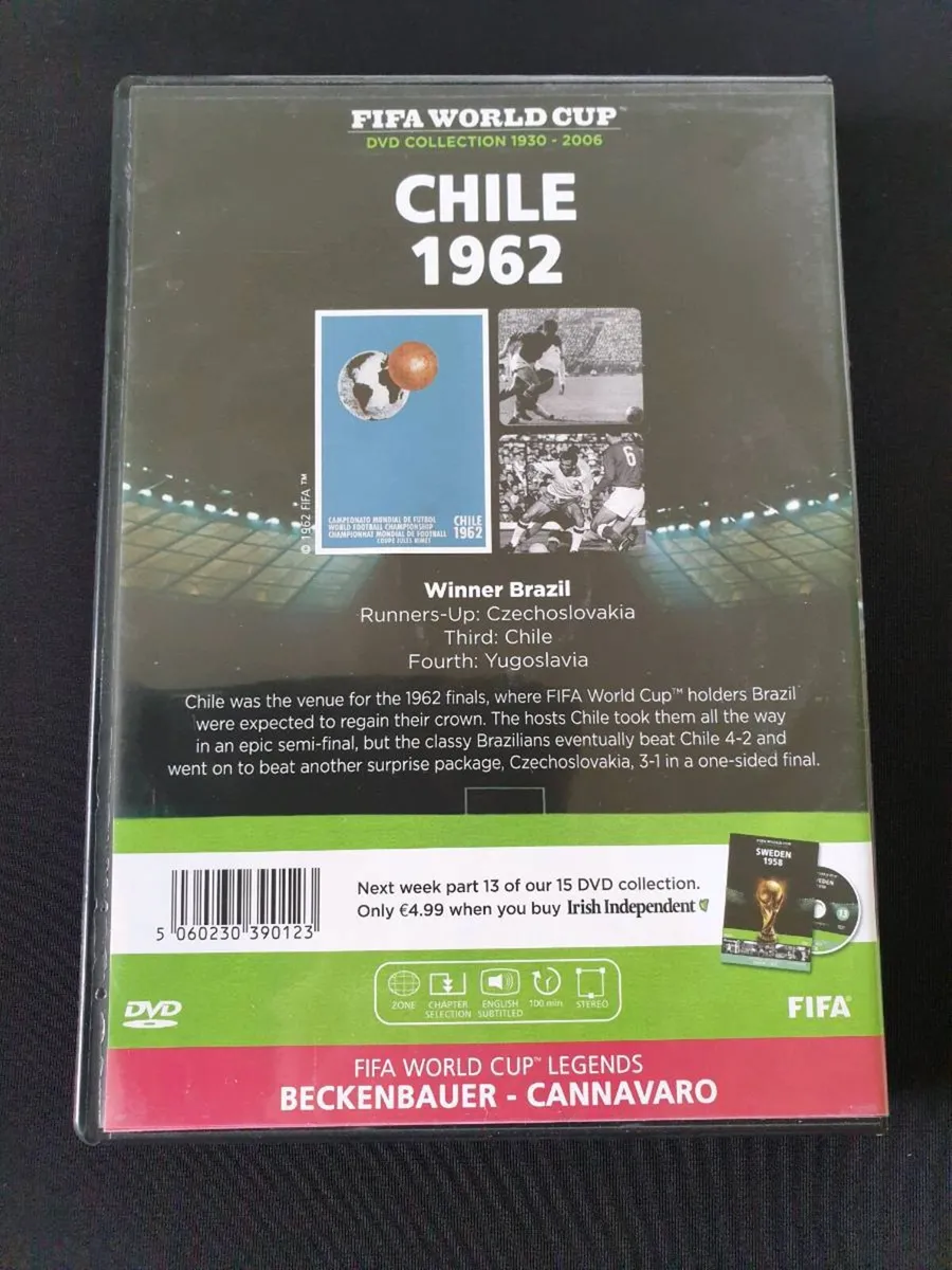 Chile 1962 Football World Cup DVD Soccer Sports - Image 2
