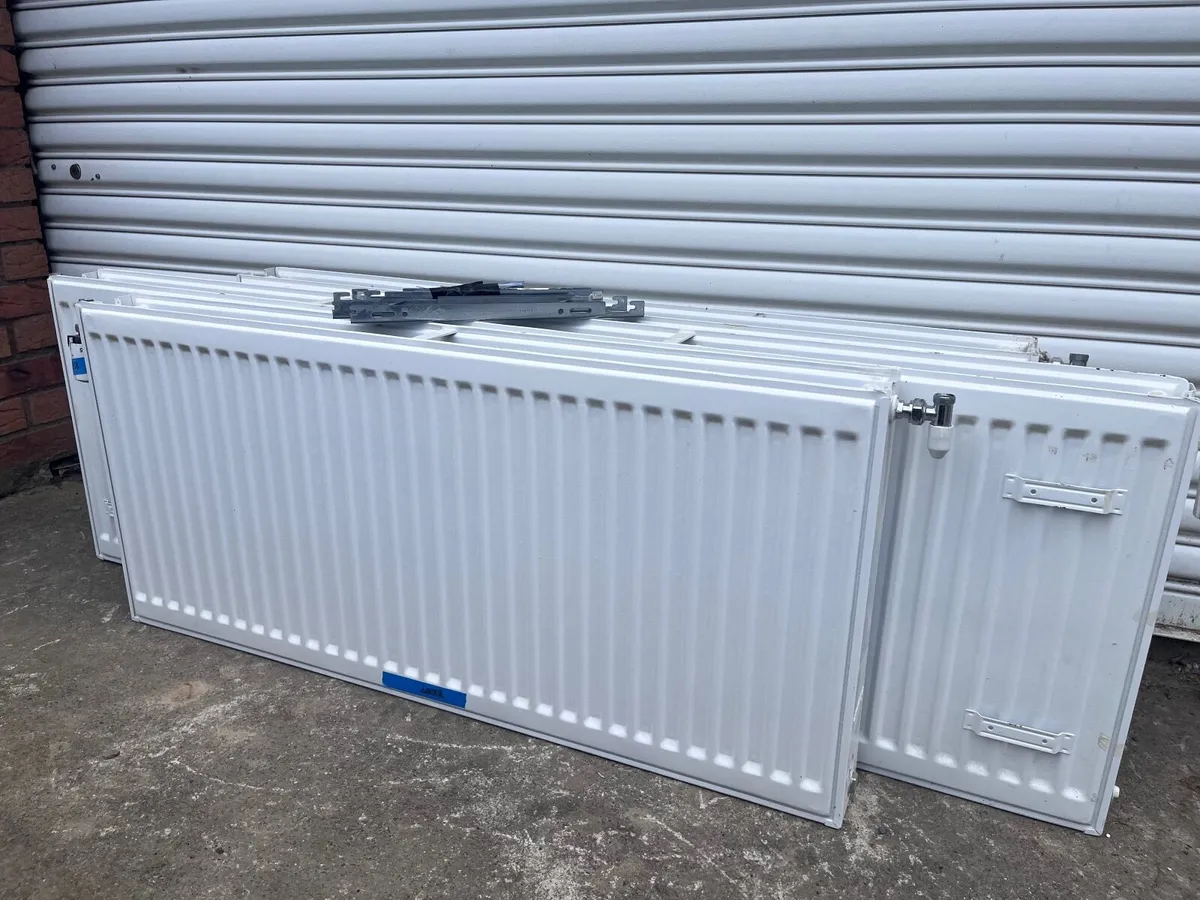 3 Double Panel Radiators – 1100, 1200 & 1600mm + 2 - Image 1