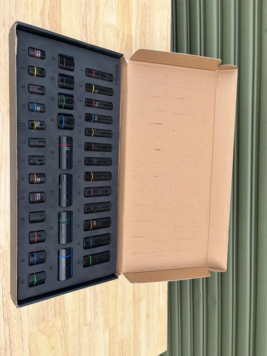 Brand New Manarola 34Pc 3/8” Impact Sockets - Image 1