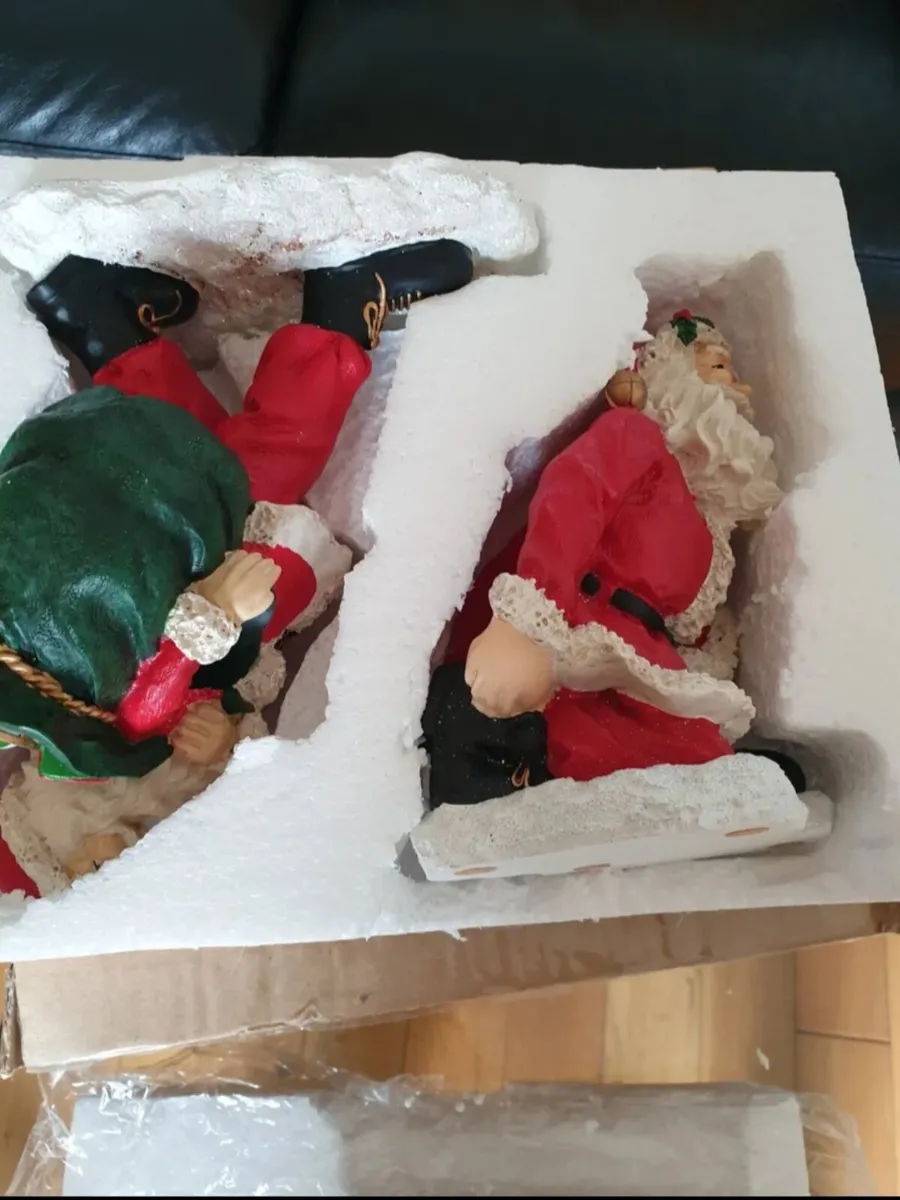 Two santa bottle holders - Image 3