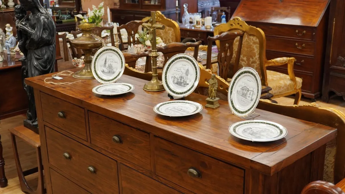 Set of 6 Limerick Wall Plates - Image 1