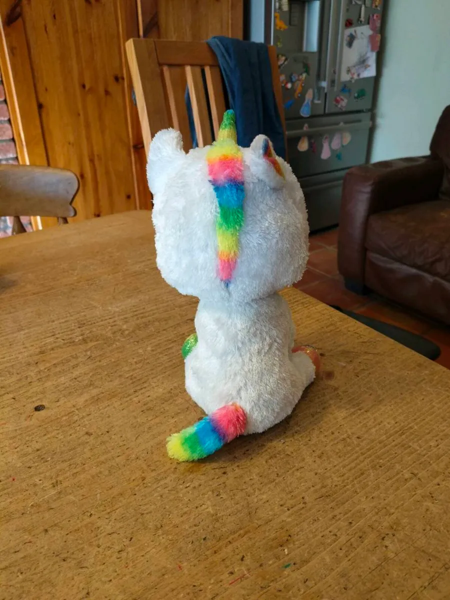 This is a Ty Beanie Boos Pixy the White Unicorn pl - Image 2