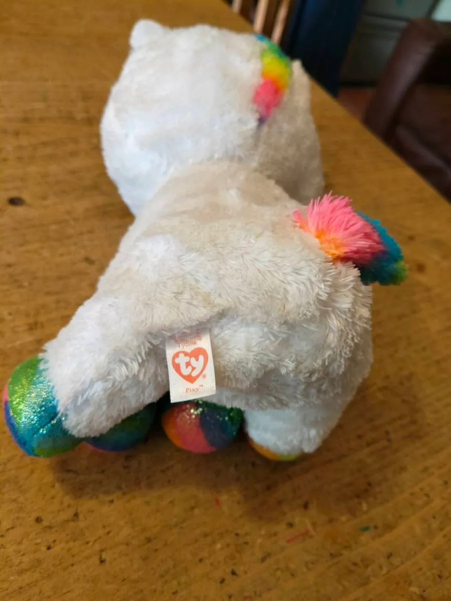 This is a Ty Beanie Boos Pixy the White Unicorn pl - Image 3
