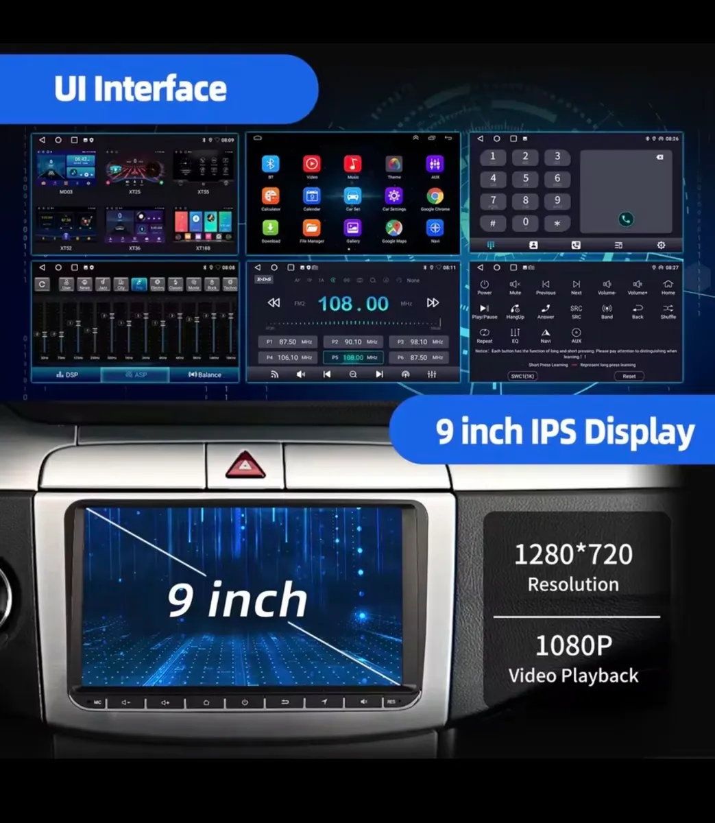 Vw Android Applecar 9" radio - Image 4