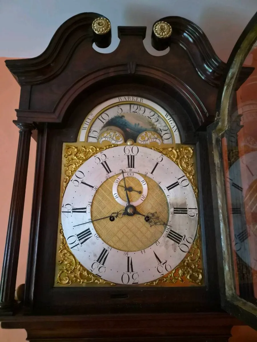 Mahogany longcase clock - Image 2