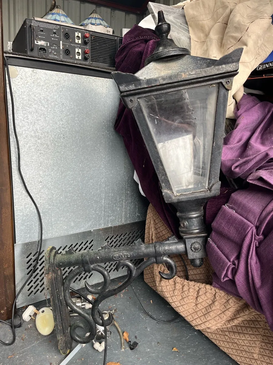 Large cast iron outside lights