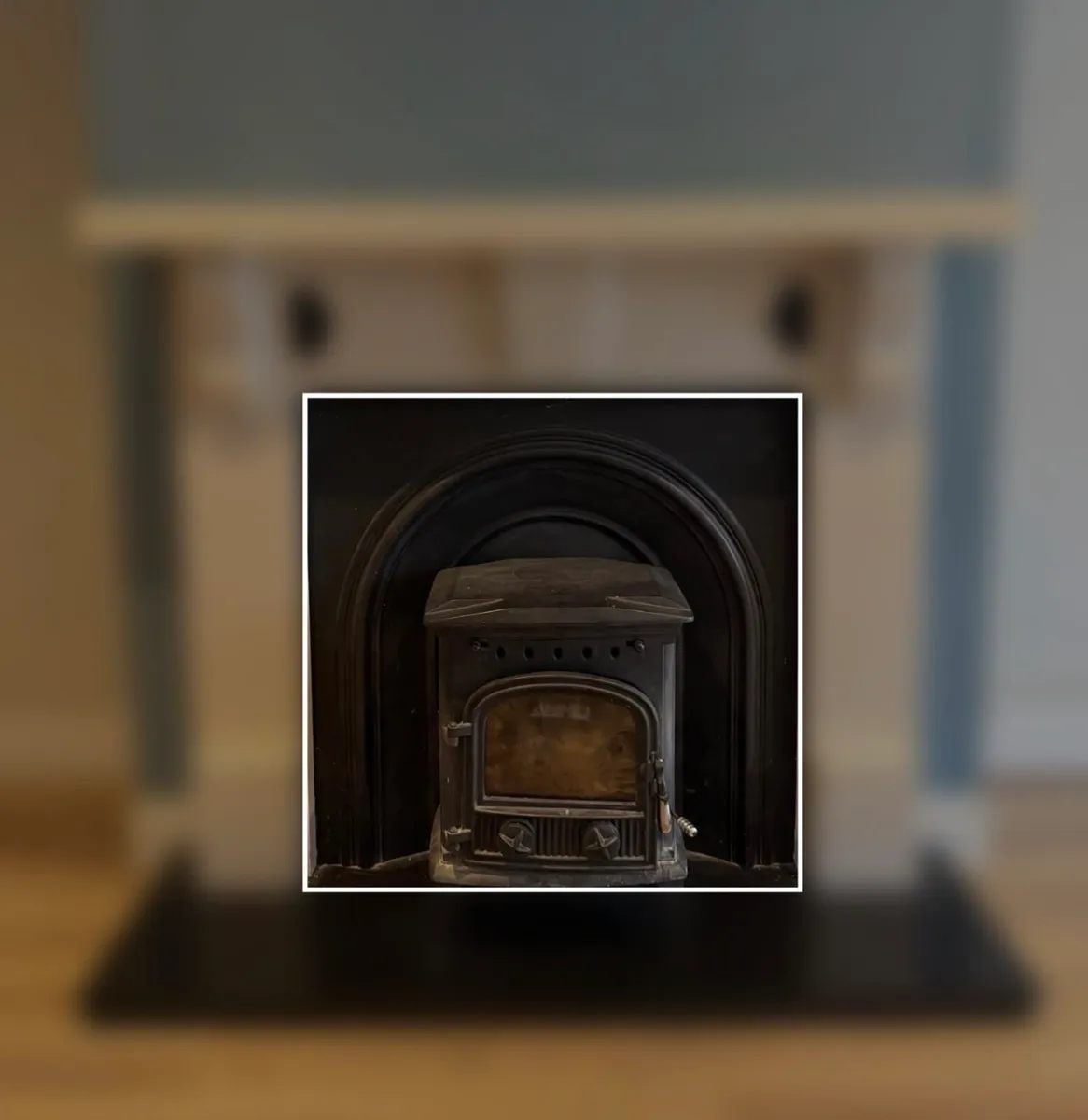 Cast iron arched fireplace insert — standard 36” - Image 1