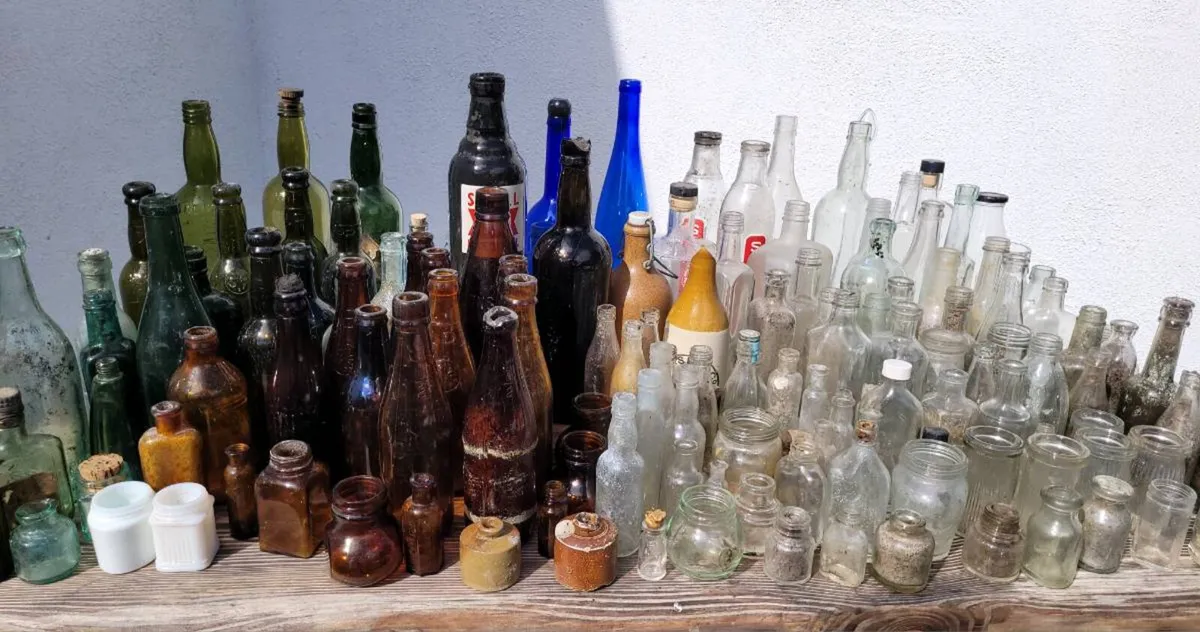 Glass bottles for sale - Image 1
