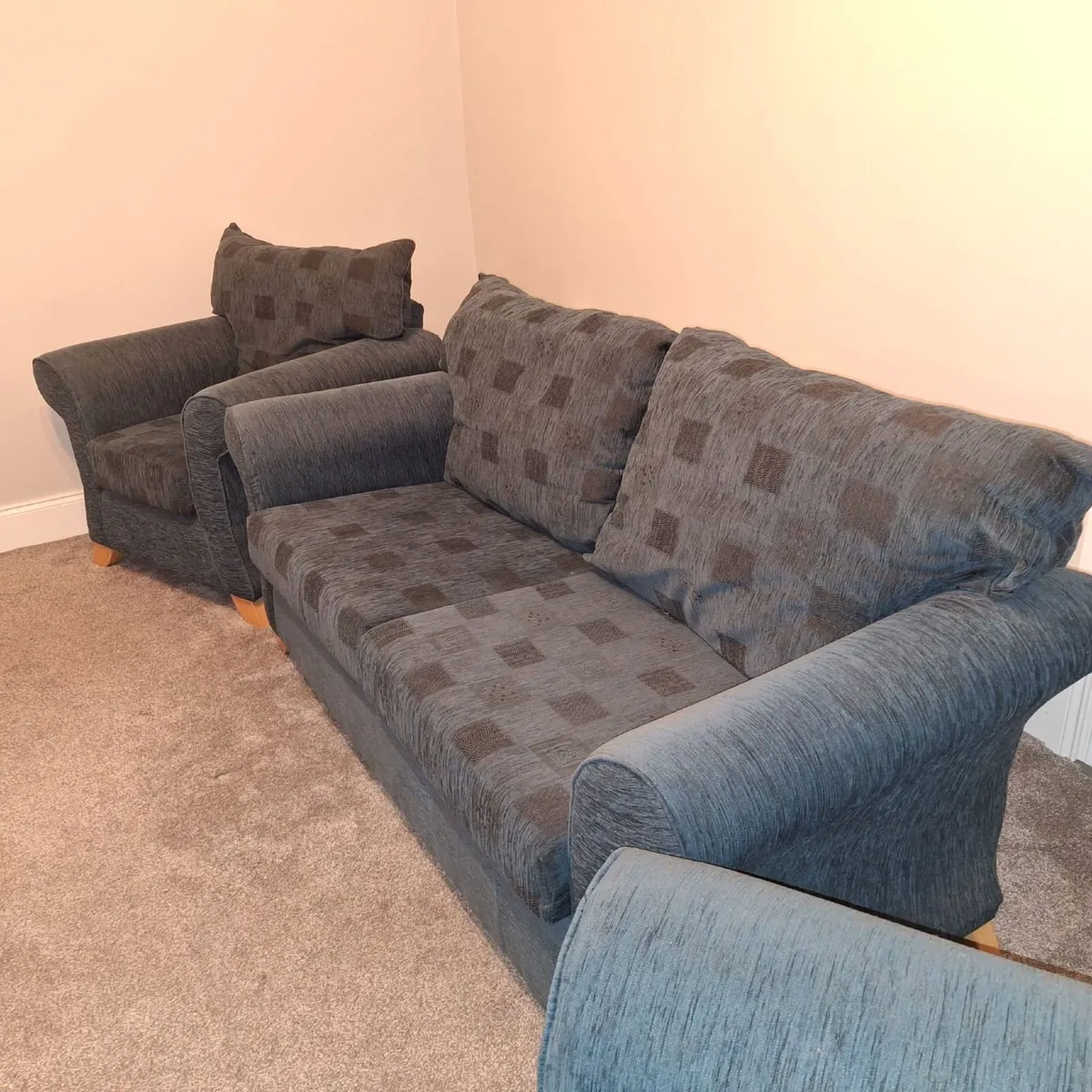 Navy Sofa suite 3-1-1 - Image 2