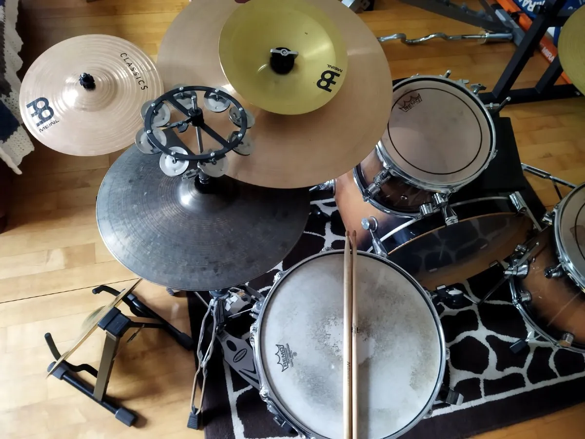 PDP Drumset w/ cymbals, cowbell, etc., for sale - Image 3