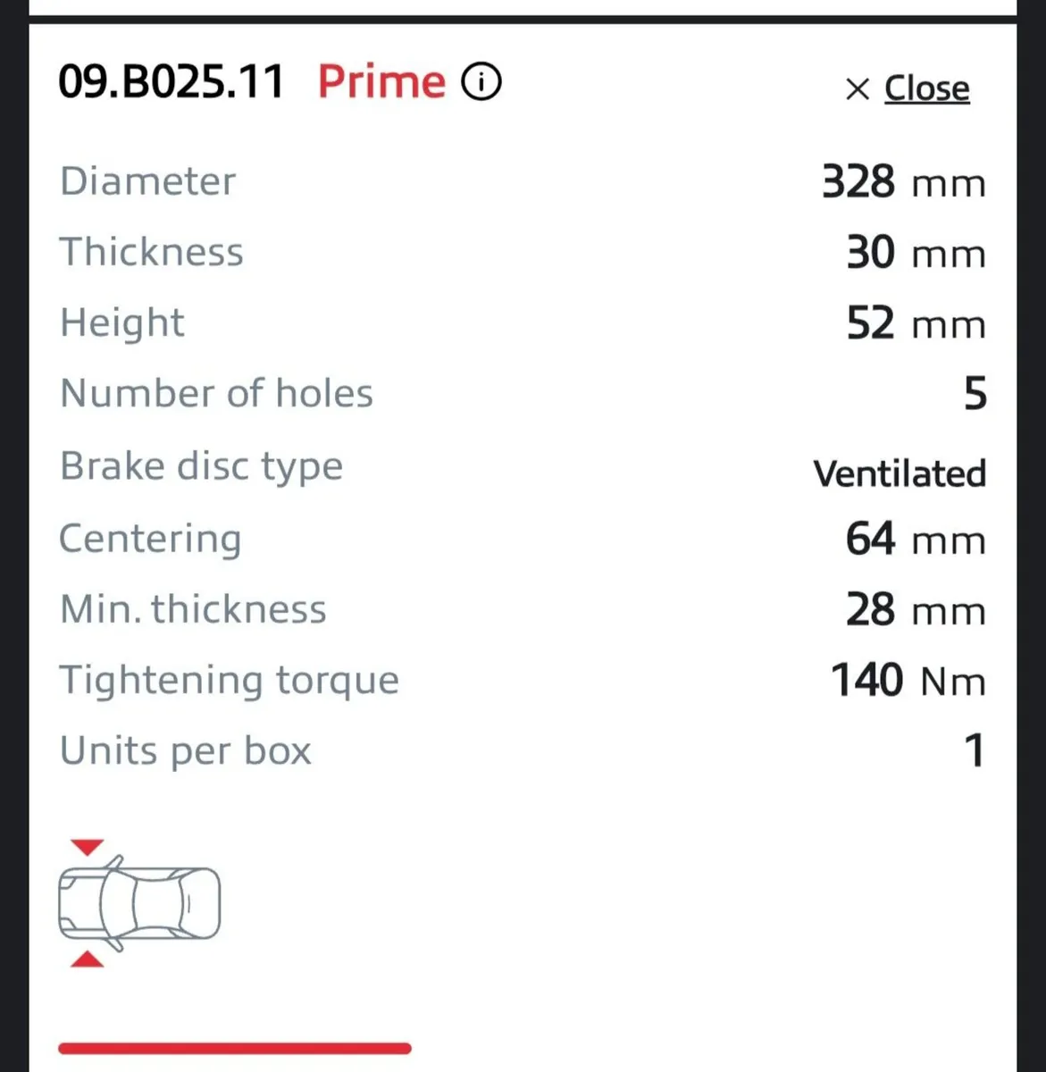 New Volvo XC 60 front brake pads and disc - Image 4