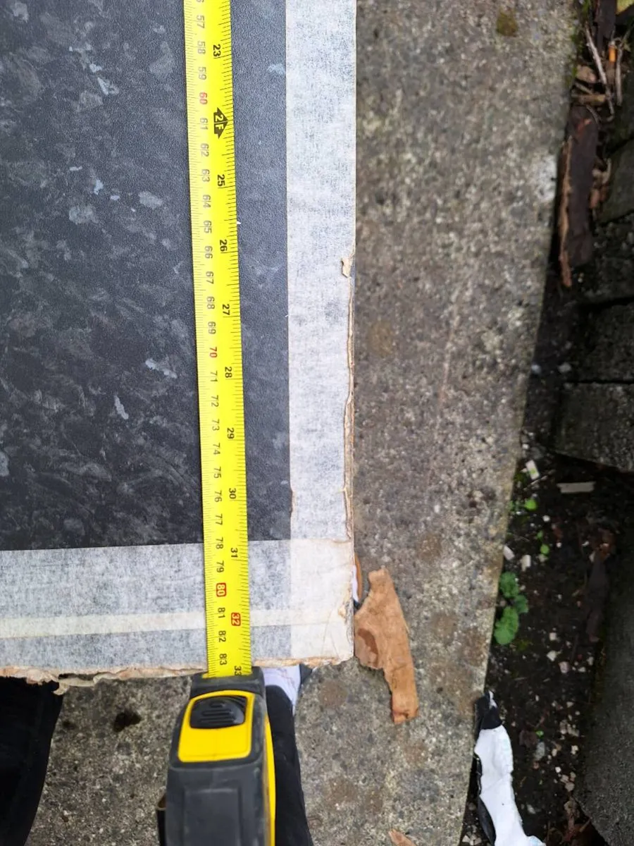 Ebony granite style satin worktop - Image 1