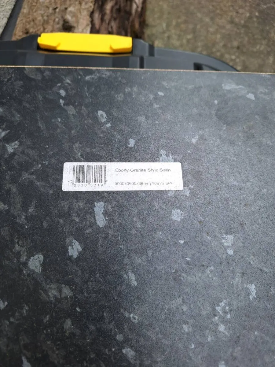 Ebony granite style satin worktop - Image 2