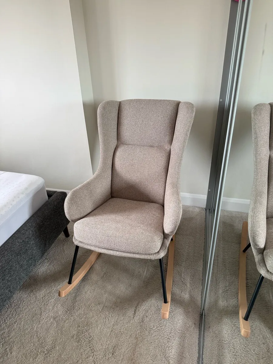 UNUSED Kave Home Maustin Beige Rocking Chair - Image 2