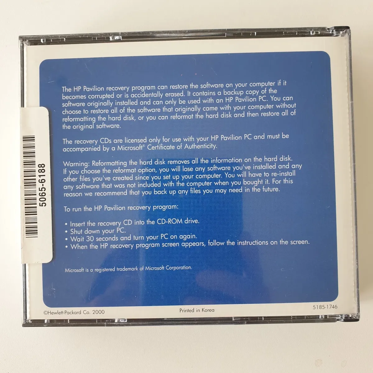 HP pavilion system recovery sealed - Image 2