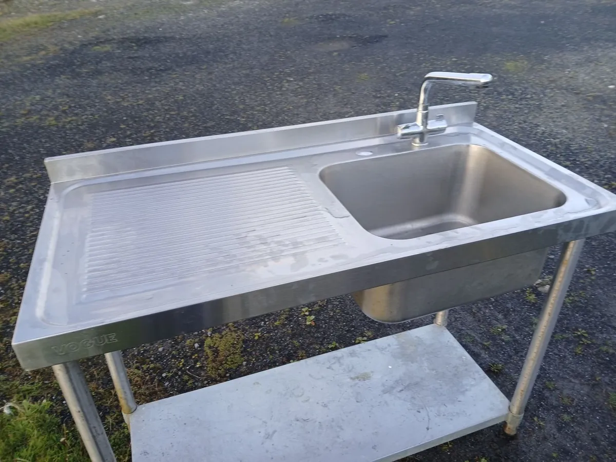 Staneless steel cabbinet sink unit complete - Image 2